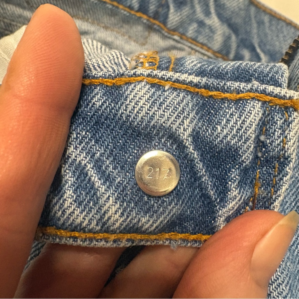 Vintage Levi’s 634 Blue Jeans Kids Size 8 Dated From 1999 Wide Leg Pants - Picture 8 of 10